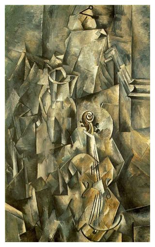 GEORGES BRAQUE (1882-1963) 'Violin and Pitcher', 1910 (oil on canvas)